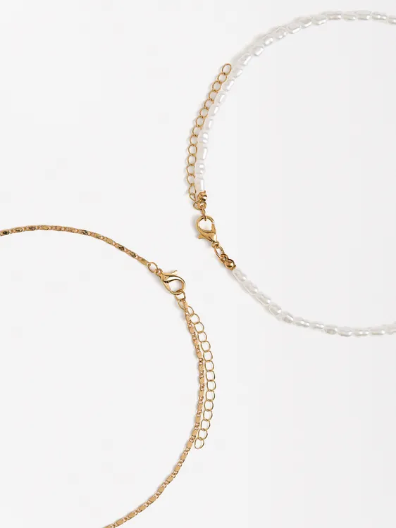 Necklace Set With Pendant And Pearls 227247 — image 3