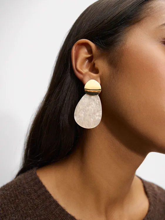 Long Earrings With Pearly Flower 228787 — image 1