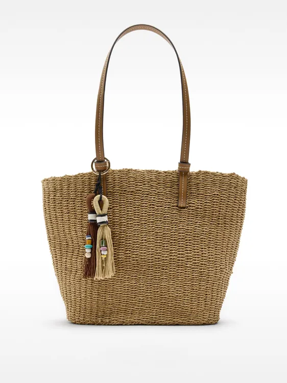 Straw-Effect Shoulder Bag 229817 — image 3