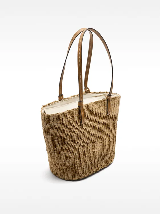 Straw-Effect Shoulder Bag 229817 — image 4