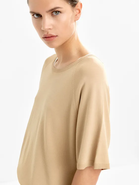 Short-Sleeve Knit Sweater 232196 — image 4