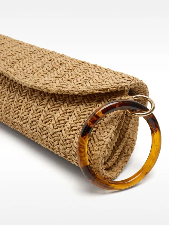 Handbag With Straw Effect And Flap 232265 — image 4