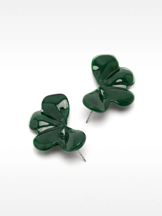 Flower Earrings With Enamel 232319 — image 1