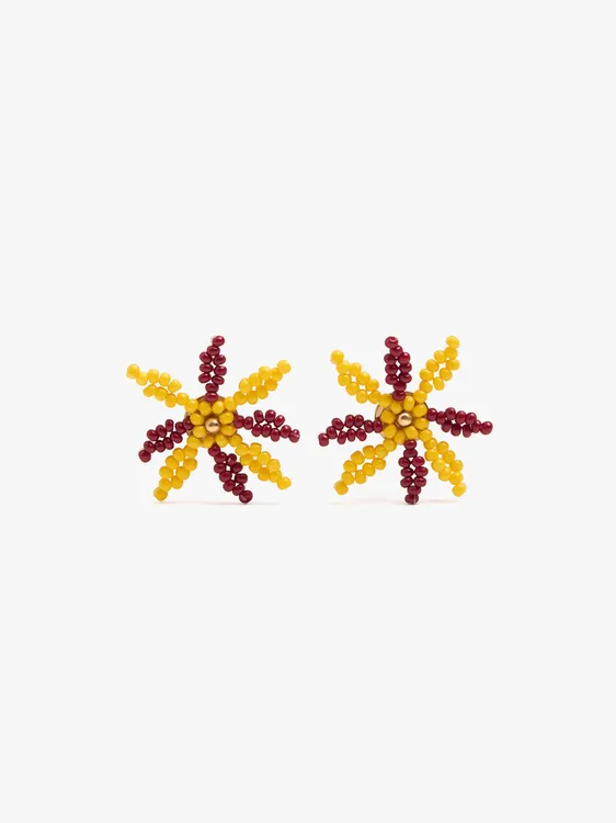 Flower Earrings With Beads 232929 — image 1