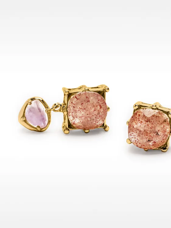 Short Earrings With Stones 234078 — image 1