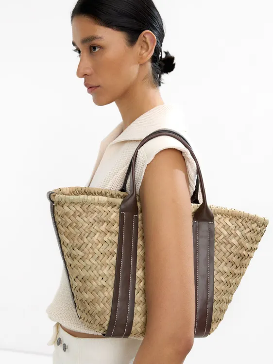 Straw Shopper Bag 234718 — image 1