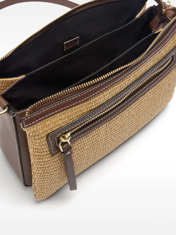 Crossbody Bag With Triple-Effect Straw 235071 — image 2