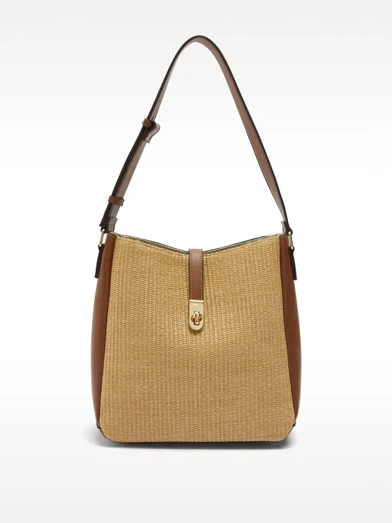 Shoulder Bag With Straw Effect 235301 — image 1