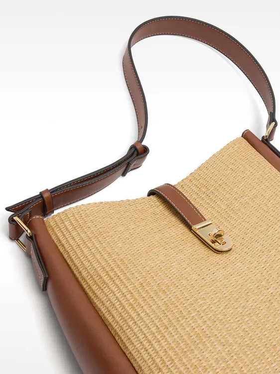 Shoulder Bag With Straw Effect 235301 — image 3