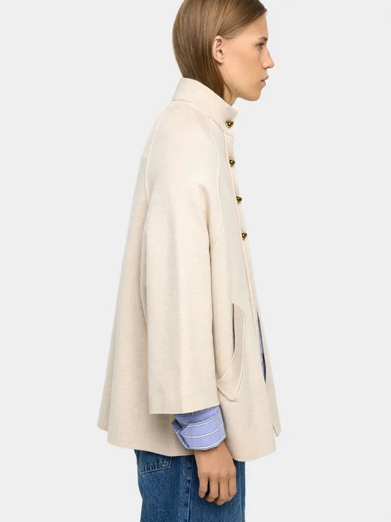 Knit Poncho With High Neck 237350 — image 3