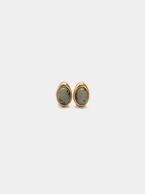 Oval Earrings With Stones 237470 — image 2