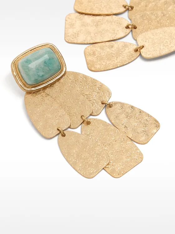Maxi Long Earrings With Stones 237740 — image 3