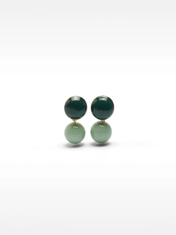 Short Earrings With Stones 238609 — image 2