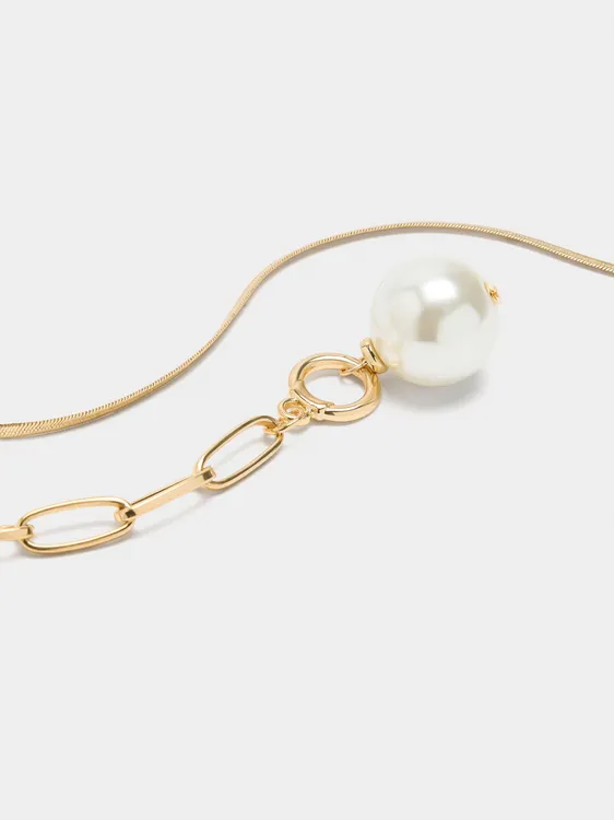 Set Of Short Necklaces With Pearl Pendant 239450 — image 3