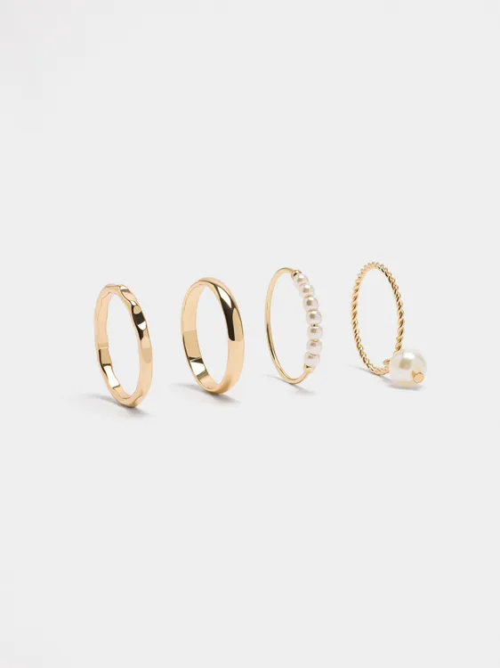 Set Of Rings With Pearls 239569 — image 4