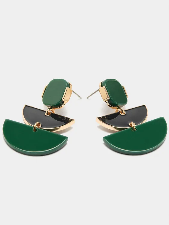 Geometric Long Earrings 240279 — image 1