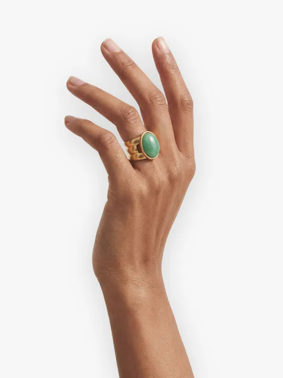 Oval Ring With Stone 241015 — image 3