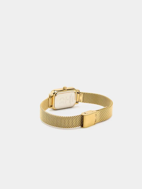 Rectangular Watch With Stainless Steel Mesh Bracelet 241197 — image 2