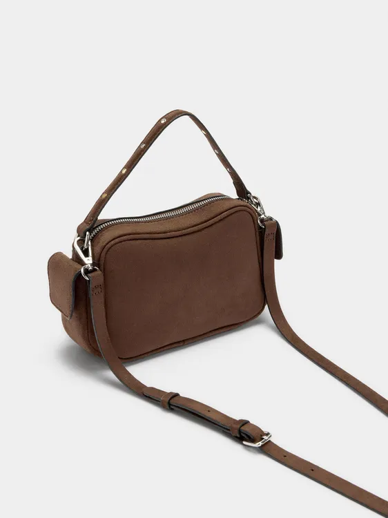 Leather-Effect Handbag With Studs 242184 — image 2