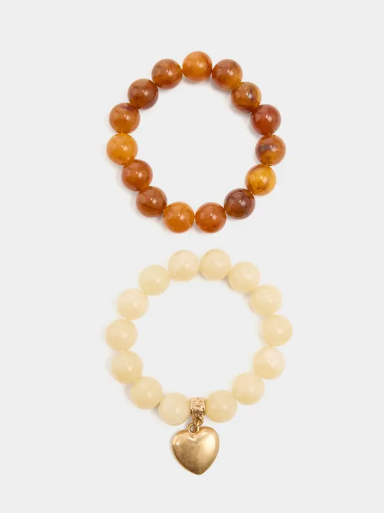 Set Of Elastic Bracelets With Heart 242227 — image 2