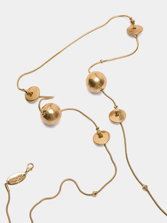 Snake Chain Necklace With Spheres 242378 — image 1