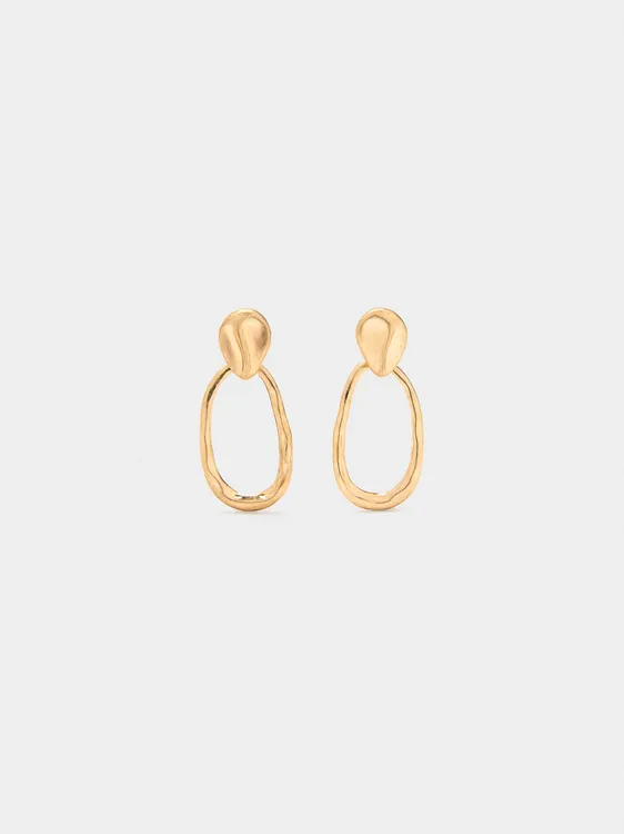 Earrings With Irregular Hoop 242393 — image 2