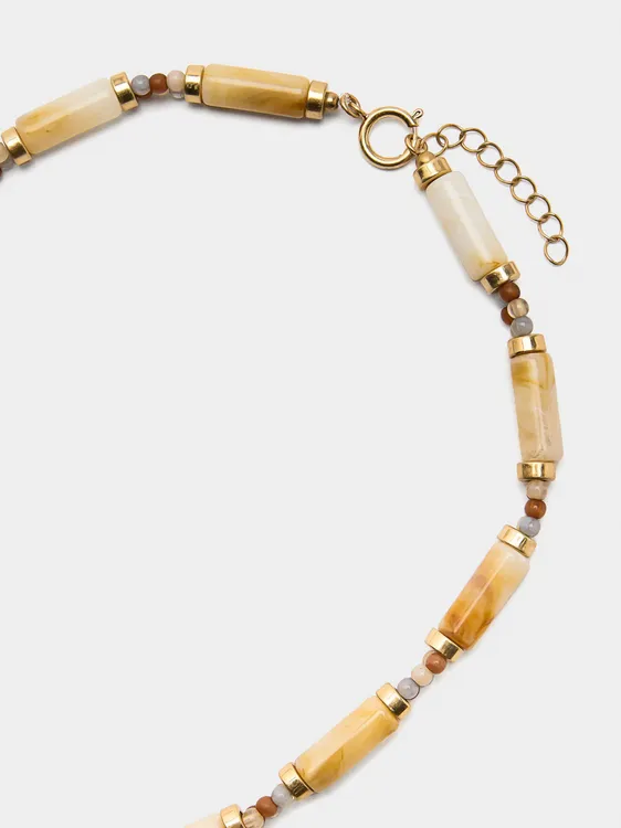 Short Segmented Necklace With Stone Effect 242487 — image 2