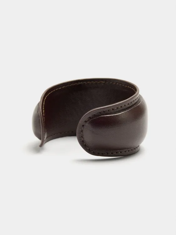 Rigid Bracelet With Leather-Effect 242494 — image 3