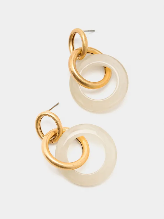 Resin Hoop Earrings 242515 — image 1