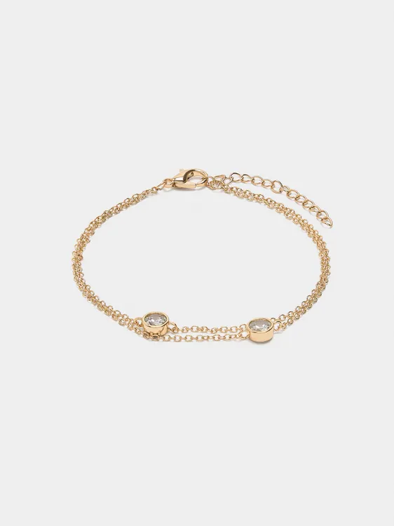 Double Link Bracelet With Zirconia 242769 — image 2