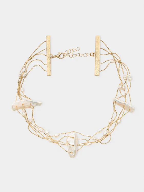 Short Multi-Collar With Freshwater Pearls 242836 — image 3