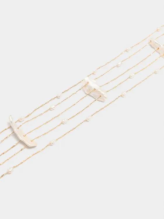 Short Multi-Collar With Freshwater Pearls 242836 — image 2