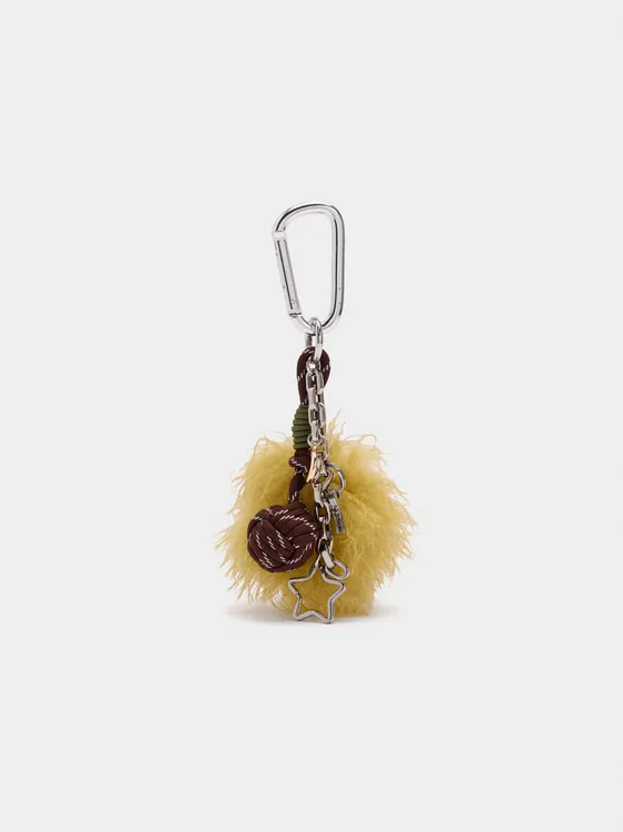 Keychain Charm With Pompom And Star 242879 — image 3