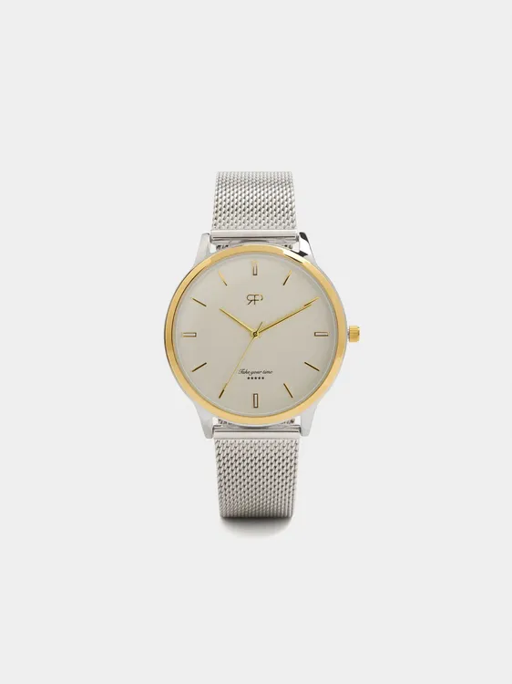 Bicolor Watch With Stainless Steel Metal Mesh 242977 — image 3
