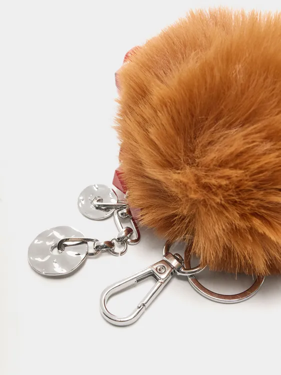 Keychain Charm Pompom With Faceted Beads 243101 — image 2