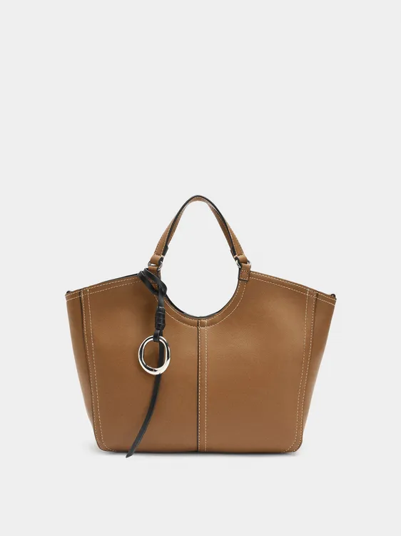 Plain Tote Bag With Zipper Closure 243907 — image 1