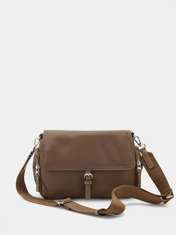 Nylon Crossbody Bag With Flap 244251 — image 1