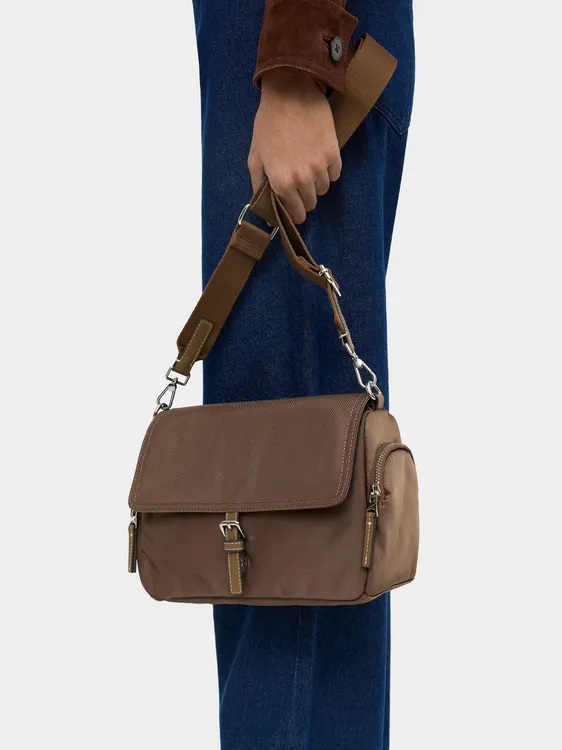 Nylon Crossbody Bag With Flap 244251 — image 3