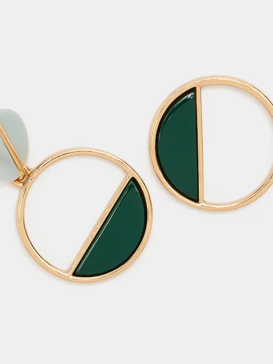 Long Round Earrings 244258 — image 1