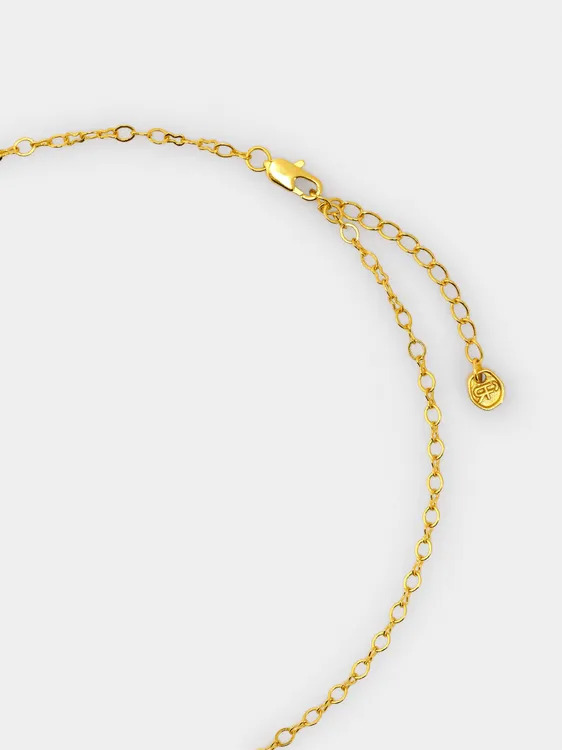 Flower Pendant Necklace With Stone - 18k Gold Swim 244299 — image 2