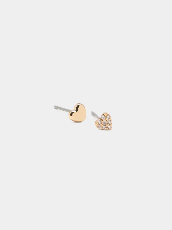 Heart Earrings Set With Zirconia 244453 — image 1