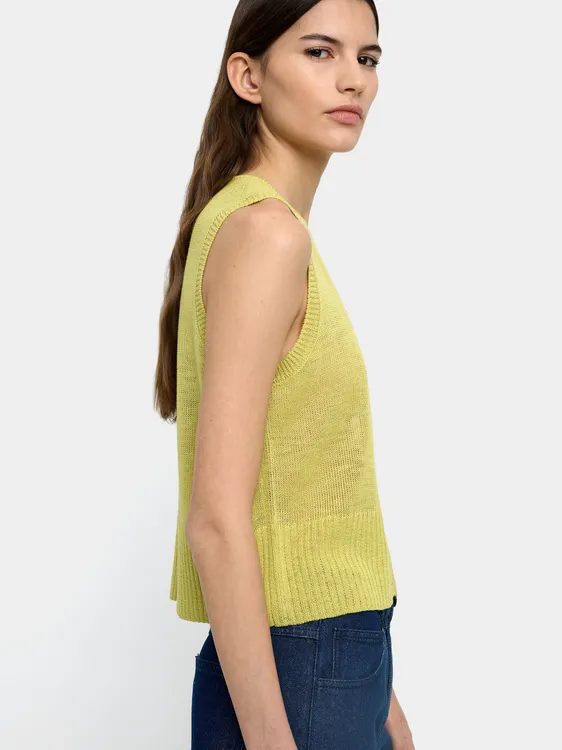 Knit Vest With Buttons 244559 — image 2