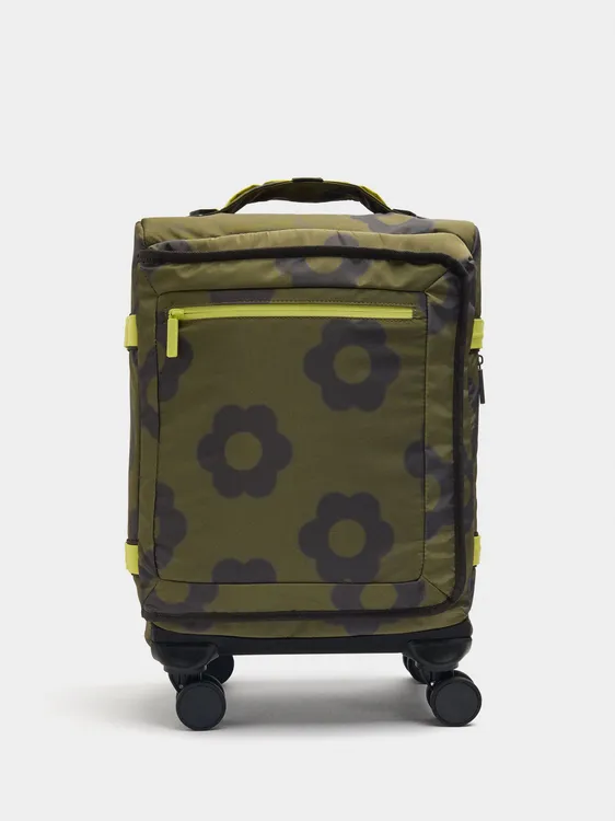 Printed Floral Nylon Travel Suitcase Bag 244620 — image 1