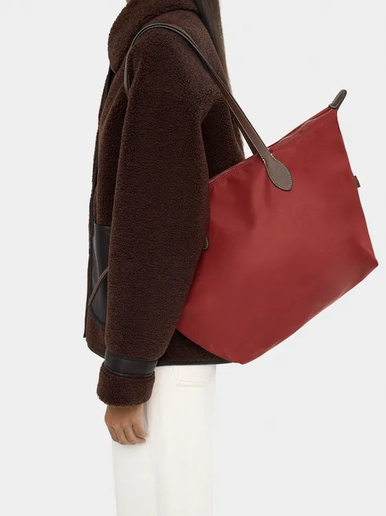 Plain Nylon Shopper Bag 244987 — image 3