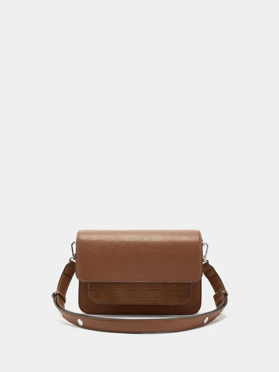 Crossbody Bag With Flap And Texture 244994 — image 1