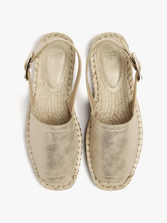 Metallic Espadrilles With Buckle 245027 — image 1