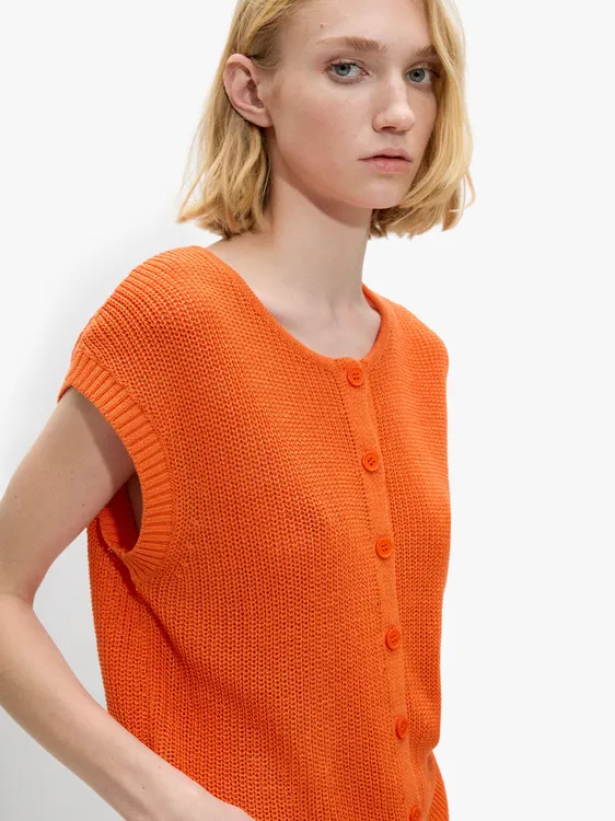 Mesh Waistcoat With Buttons 245028 — image 3