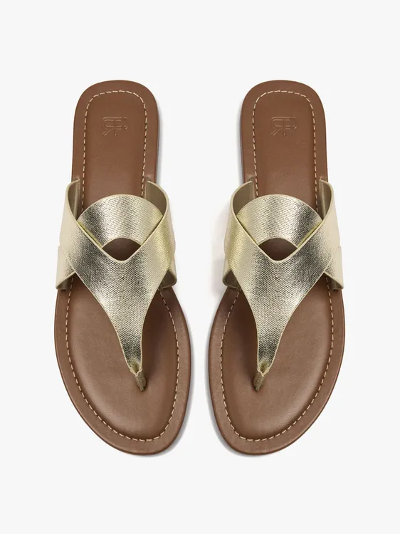Flat Sandals With Crossed Straps 245031 — image 1