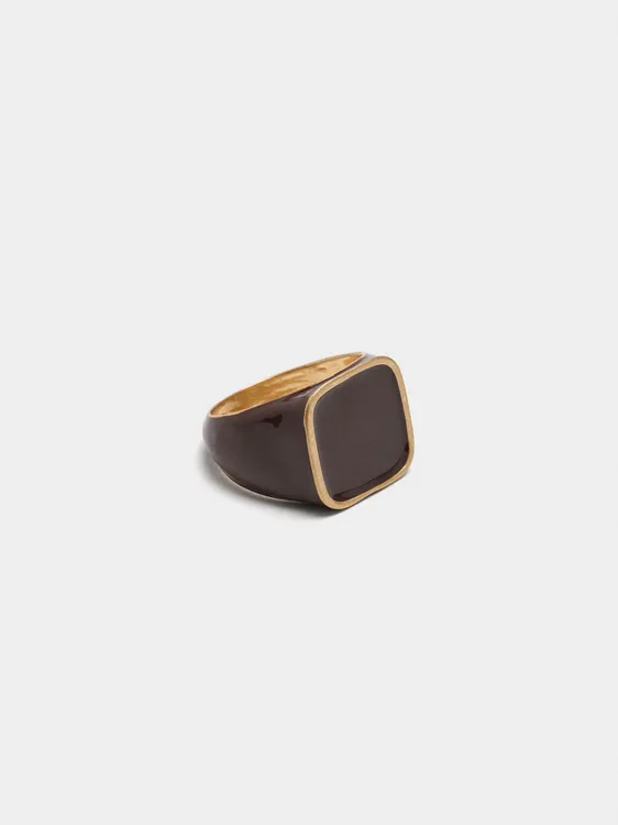 Square Ring With Enamel 245060 — image 3