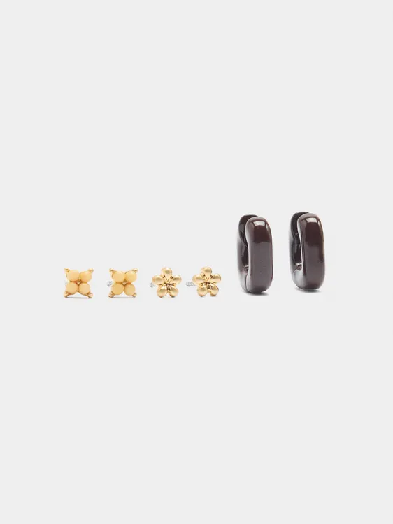 Set Of Earrings With Enamel 245125 — image 2